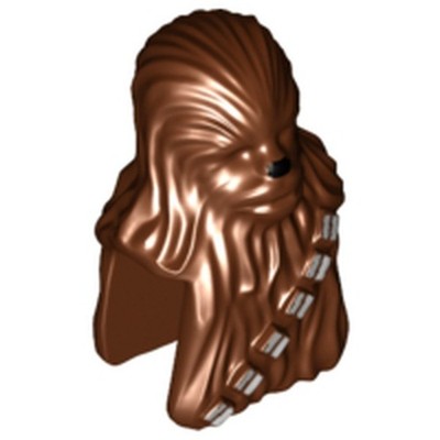LEGO Minifigure, Head, Modified SW Wookiee, -30483pb01-Farbauswahl-color choice