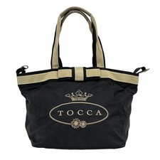 TOCCA - Black Beige Nylon Shoulder Bag