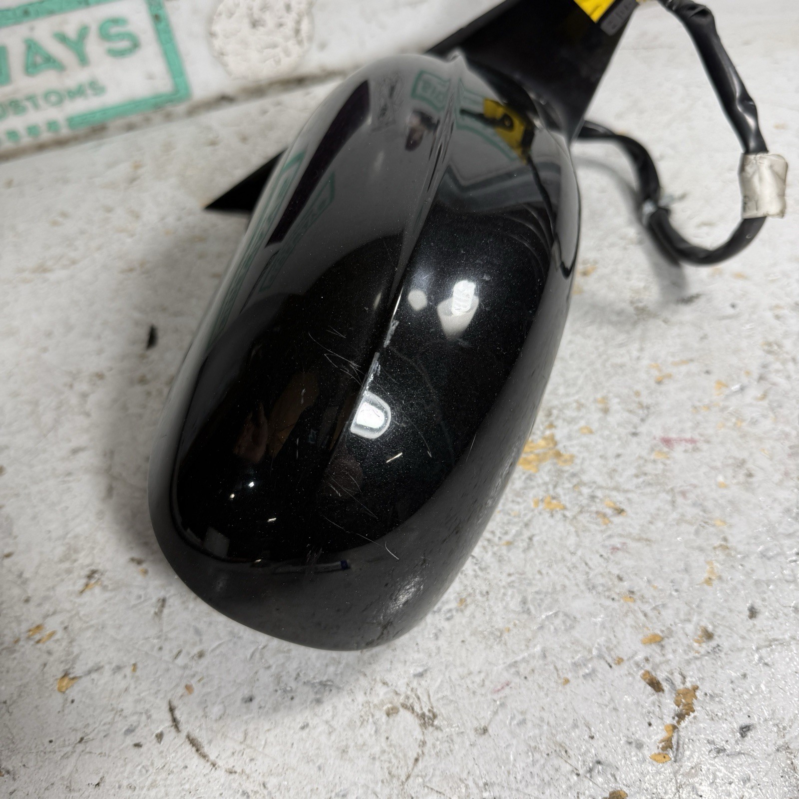 04-08 Maserati Quattroporte Right Door Side View Mirror M139 Black