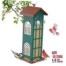 Metal Bird Feeder Bird Feeders for Outdoors Hanging,Waterproof and Rust 2.5LB