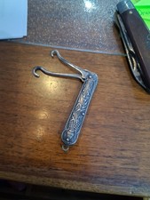 Antique Victorian Era Holding Gorham Sterling Silver Double Button Hook