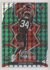 2022 Panini Mosaic Rookies Green Mosaic Prizm Jerome Ford #353 1z6