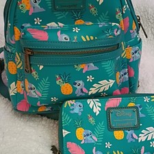 Loungefly Disney Lilo  Stitch Mini Backpack and Wallet Set