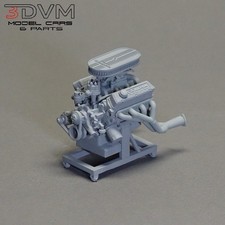 125th 67 Shelby Gt350 289ci Cobra Motor 3d Printed