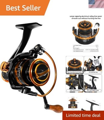 High-Performance 3000/1000 Spinning Reel - Perfect for Ice & Freshwater Fishing