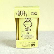 Sun Bum Kids Clear Sunscreen Face Stick SPF 50 0.53 oz NEW Exp 04/27