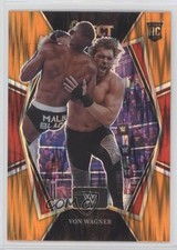 2022 Panini Select WWE Premier Level Orange Flash Prizm Von Wagner #124 04o2