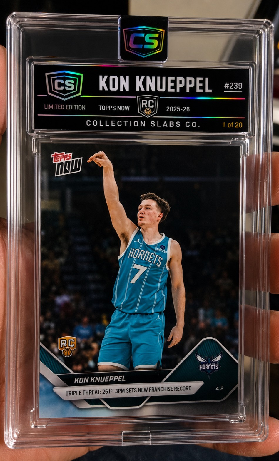 2025-26 Topps Now - Kon Knueppel #239 (RC) Collection Slabs (ONLY 20 MADE)