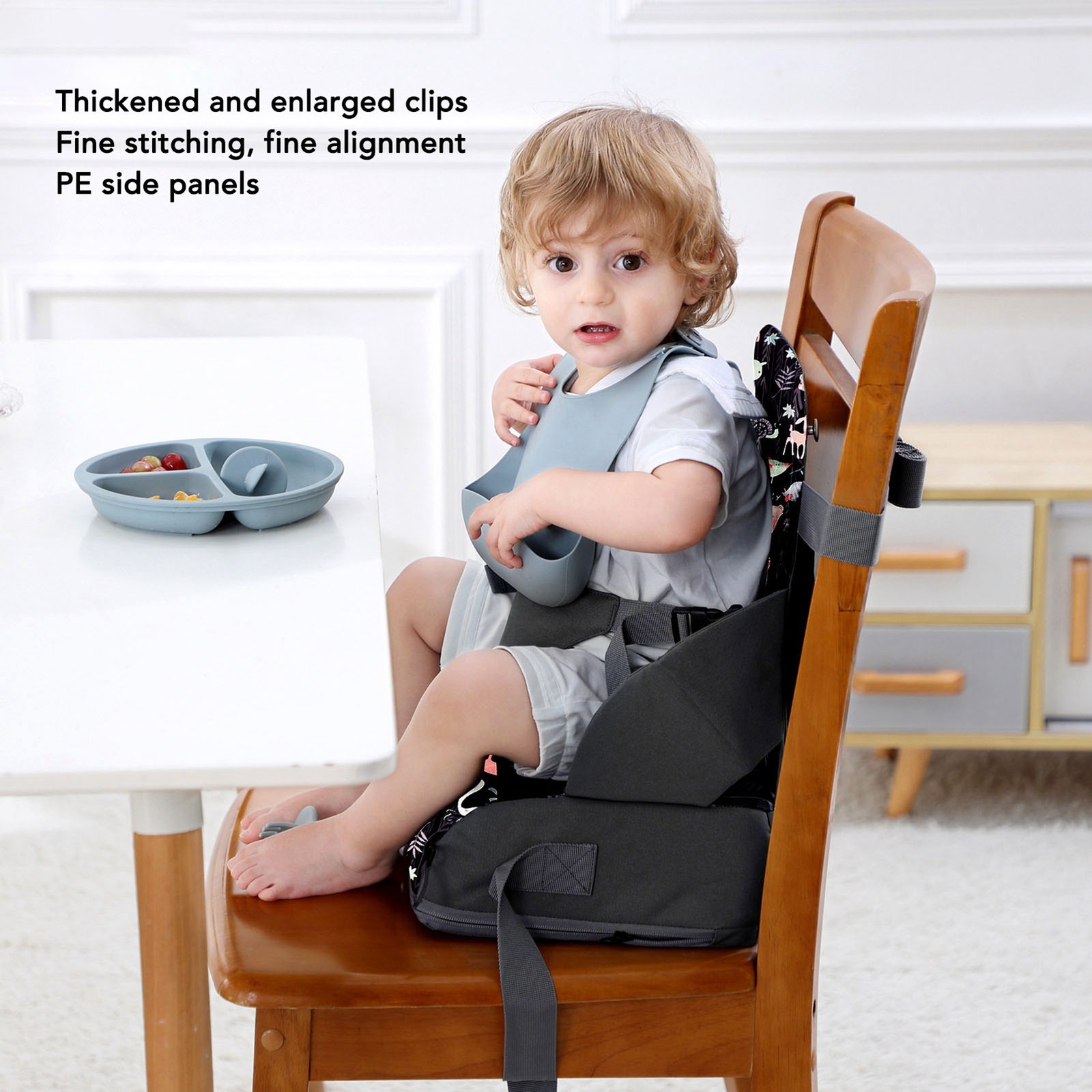 Portable Cartoon Toddler Booster Chair For Dining 15.5x27.5cm Trending