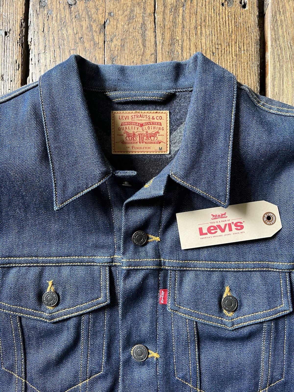 2015 RAW INDIGO Levi’s X Pendleton Type III Truck… - image 2
