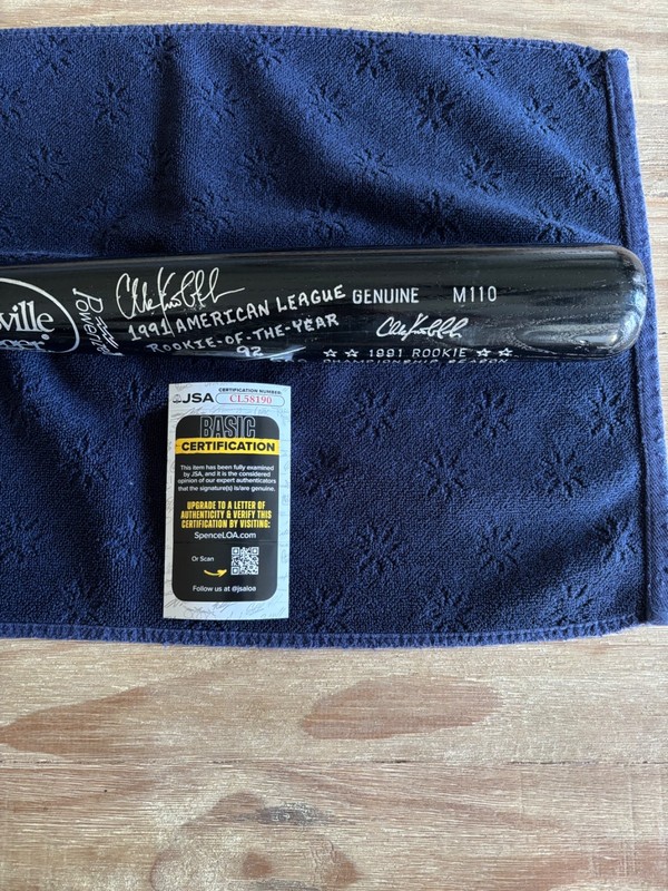 Chuck Knoblauch 1991 AL ROY Signed Limited Edition LS Bat #92/500 Rare JSA COA