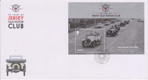 GB JERSEY 2016 Jersey Vintage Classic Cars Club/Automobiles Sheet SG MS2078 FDC