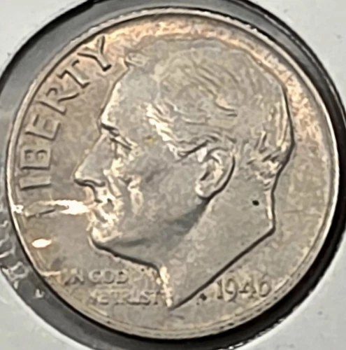 ☆SILVER☆  ☆SILVER☆  ☆SILVER☆ 1946 Roosevelt Dime ■BUY SILVER!!!