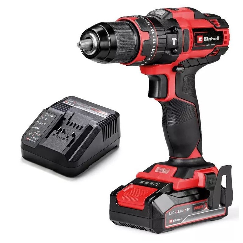 Trapano a percussione a batteria Einhell avvitatore 18V con mandrino 13 mm in me