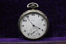 elgin national watch co. open face pocket watch #22