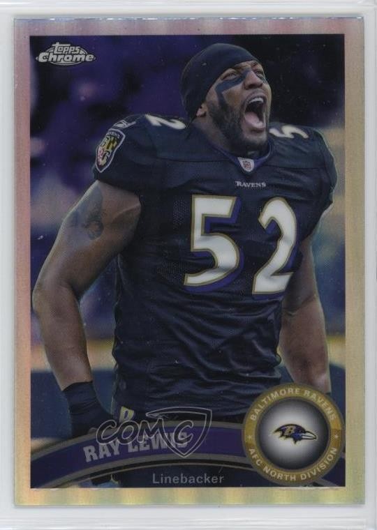 2011 Topps Chrome Refractor Ray Lewis #2 HOF gi3