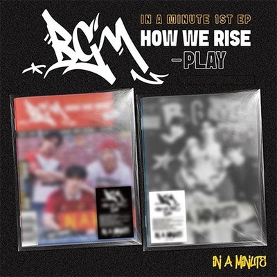 IN A MINUTE [BGM : HOW WE RISE - PLAY] 1st EP Album CD+Foto Buch+Sticker+Karte