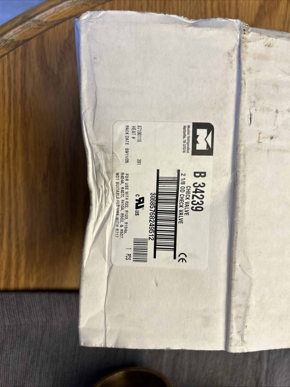 Mueller Industries B34239 2 1/8 Four-Bolt Check Valve