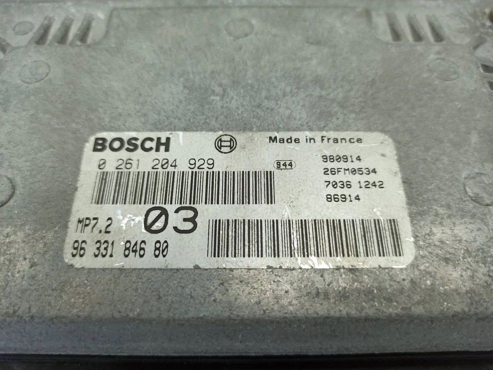 0261204929 CENTRALINA MOTORE / 113125 PER CITROËN SAXO 1.6 VTS - Immagine 2 di 4