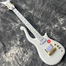 Solid Body Electric Guitar Stainless Rounded Fret Gold Hardware prince cloud