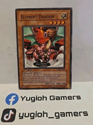YUGIOH ELEMENT DRAGON SOD 1ST EDITION  COMMON PLAYED 