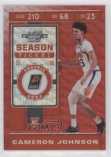 2019 Panini Contenders Optic Tmall Exclusive Red Wave Prizm Cameron Johnson 5ov
