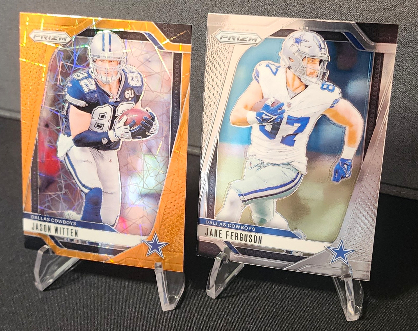 2024 Panini Prizm - Dallas Cowboys 2-card lot Jason Witten #80 Jake Ferguson #76