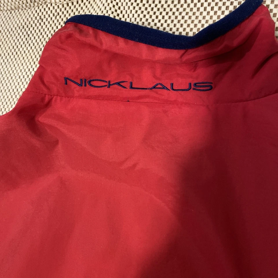 Chaqueta cortavientos patriótica Jack Nicklaus talla XL vintage de golf completa de nailon con cremallera Foto 3 de 4