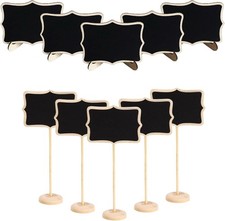 Mini Chalkboard Signs Set of 10 Food Labels for Party Buffet Wedding Table Numb