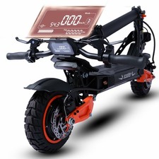 11'' Off Road Electric Scooter for Adults  Teens, 40MPH 1600W Folding E-Scooter
