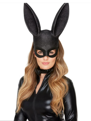 Fever Bunny Instant Kit Fancy Dress Accessory Mask & Collar Halloween Rabbit