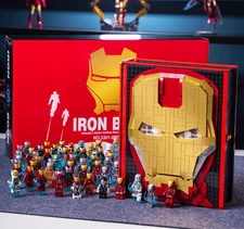 MOC | Iron Man Building block man Book Marvel Commemorative Handbook Puzzle Toy