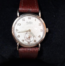 Vintage Bentima Star 9ct gold watch working