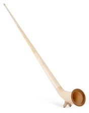 Alphorn Hirtenhorn Blechblasinstrument 3teilig F-Stimmung Natur Mundstück Fichte