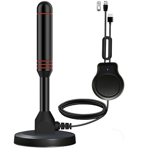 TV Antenna with Magnetic Base - 4K HD Digital Indoor TV Antenna - Amplified H...
