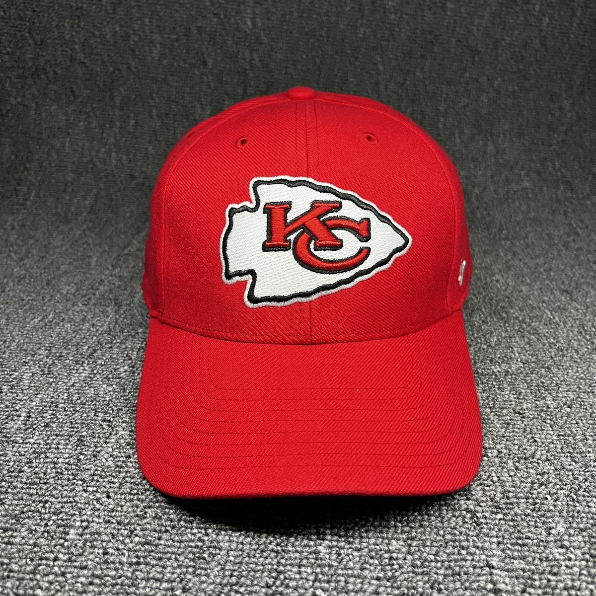New '47 Kansas City Chiefs Clean Up Adjustable Hat Red NFL Baseball Cap
