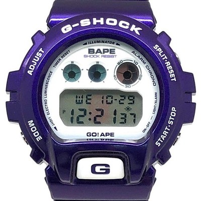 Boxed pepper】G-SHOCK DW-6900 A BATHING APE BAPE Purple Limited