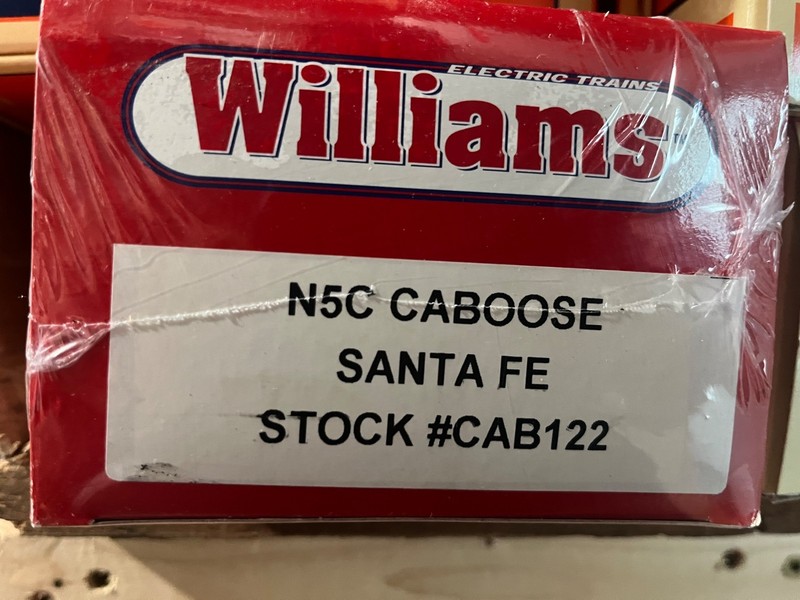 WILLIAMS  "O" GAUGE NC5 CABOOSE STOCK #CAB 122 SANTA FE