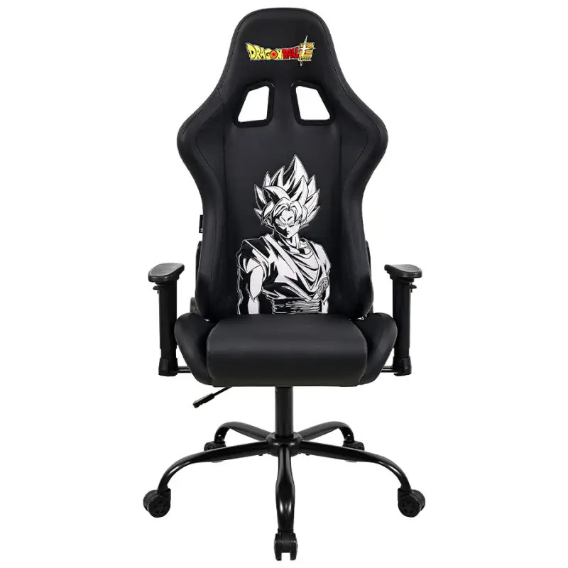 Siège gamer adulte Dragon Ball Super en similicuir noir et orange