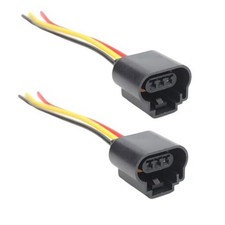 3 PIN 9008 H13 Car Female Wiring Socket, 2PCS Vehicle Wire Harness Headlamp