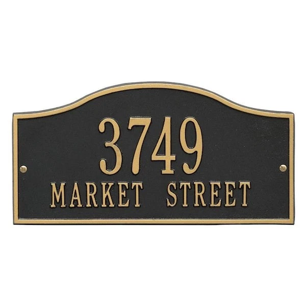 Rolling Hills Rectangular Address Plaque - Thumbnail 2