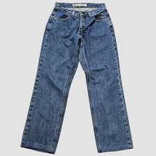 VTG Harley Davidson womens high waist straight denim jeans UK 6