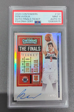 2020 Panini Contenders Deni Avdija Rookie The Finals Ticket RC Auto /49 PSA 9/10