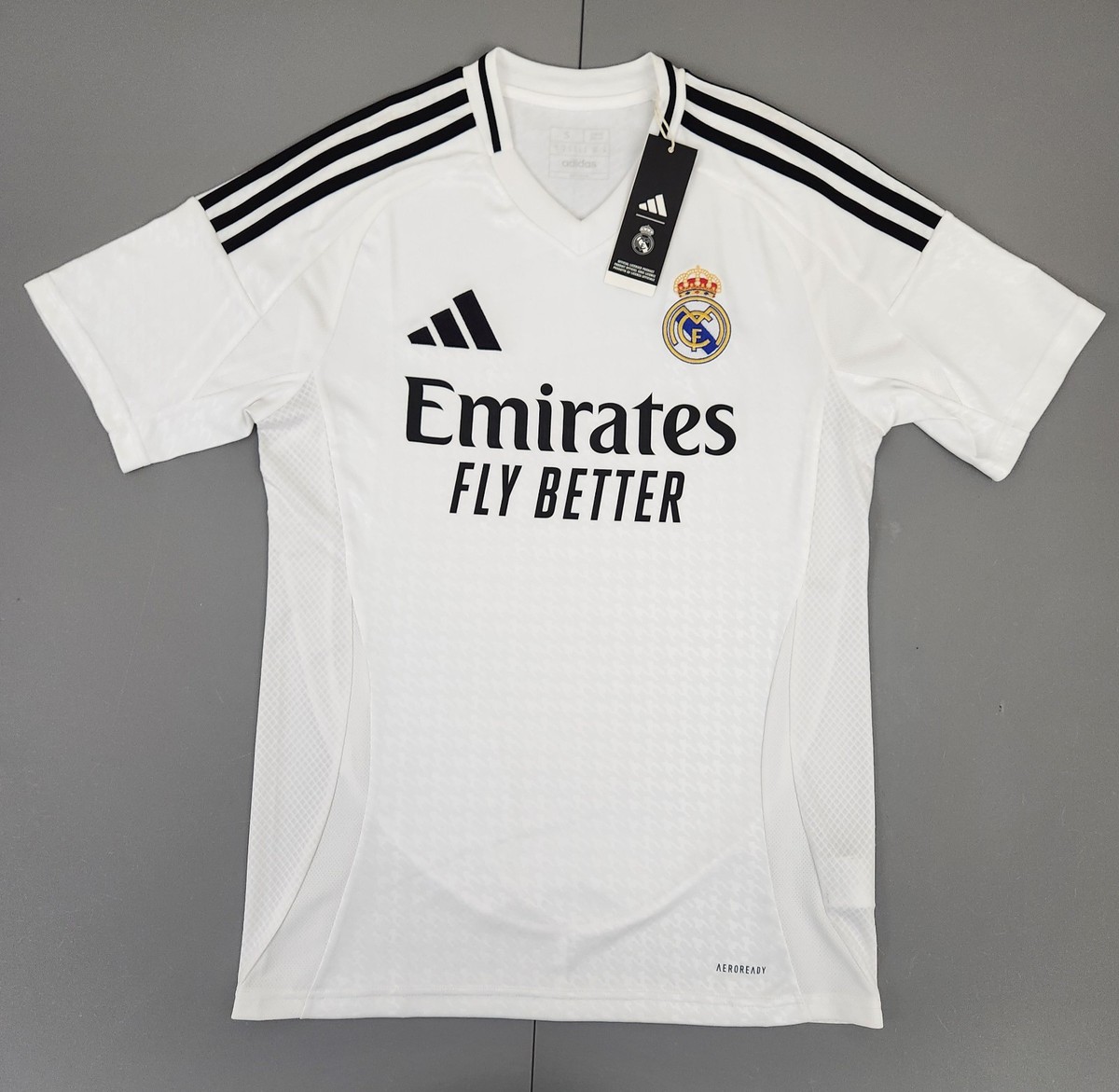 Adidas Real Madrid Home White 24/25 Jersey Men's Size Small