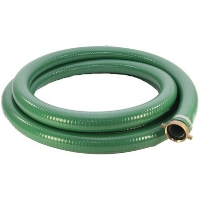 Abbott Rubber 1240-3000-20 Suction Hose, 3 in ID, 20 ft L, Male Thread x Female,