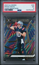 2024 PANINI ILLUSIONS GAME MAGICIANS #22 DRAKE MAYE ROOKIE RC PSA 5