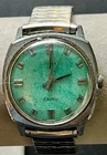 Vintage Timex Electric Men's Watch Turquoise/Light Green Dial Project