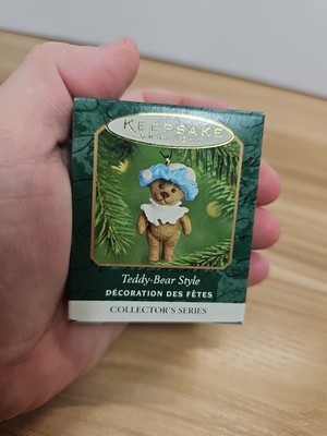 Hallmark Keepsake Miniature Ornament Teddy-Bear Style 1998 NIB 