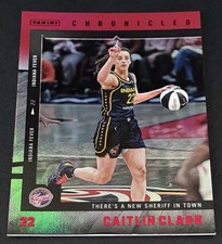 2025 Panini Caitlin Clark Chronicled #49 Red Foil Parallel Indiana Fever