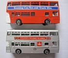 Dinky Toys ATLANTEAN Bus x2 Kennings Bus / Woolworth Bus - Vintage